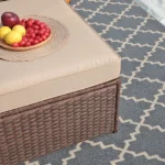 Wicker Modular Patio Conversation Set with Cushions - Image 5