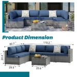 Person Outdoor Patio Set Seating - Image 4