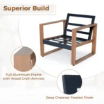 Aluminum Outdoor Conversation Set - Image 2