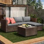 Outdoor Patio Conversation Set with Cushions