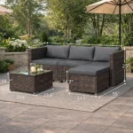 Outdoor Patio Conversation Set with Cushions - Image 3