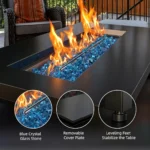 Propane Fire Table Outdoor Fire Pit with Lid - Image 2